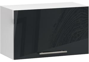 Dulap superior bucătărie Organo W 60 (alb + lucios grafit). Promo -13%. 1117102