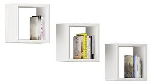 Set 3 buc. rafturi de perete Pluralismo (alb). Promo -18%. 1117252