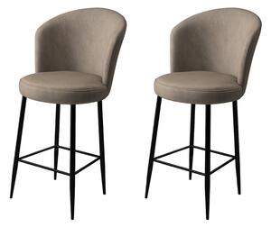Set 2 buc. scaune bar Fornetto (cappuccino + negru). 1121656