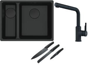 Set chiuvetă din granit Franke Maris 125.0697.756, baterie bucătărie Franke Urban 115.0627.523, 112.0545.792