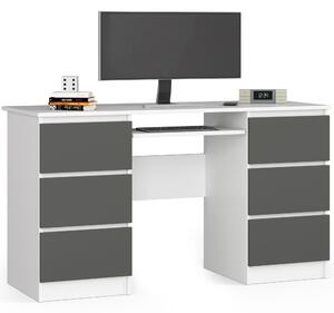 Masă PC Behati (Alb + grafit gri). Promo -18%. 1128532