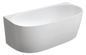 Omnires Valencia M+ cadă de perete 158x77 cm ovală alb VALENCIASWPBP