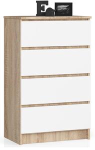 Comodă Kadir TYP2 (stejar sonoma + Alb). Promo -19%. 1128627