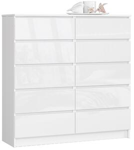 Comodă Kapil III (alb lucios). Promo -21%. 1128650