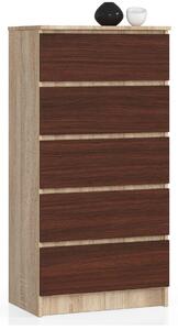 Comodă Kalista V (stejar sonoma + wenge). Promo -19%. 1128740