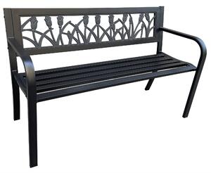 Bancă de grădină Luna (negru). Promo -15%. 1128762