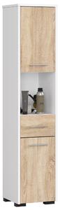 Dulap de baie Farid TYP3 (Alb + Stejar sonoma). Promo -15%. 1128771