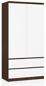 Dulap de haine Safwan (wenge + Alb). Promo -13%. 1128799
