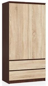 Dulap de haine Safwan (wenge + Stejar sonoma). Promo -13%. 1128800