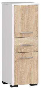 Dulap de baie Farid TYP6 (Alb + Stejar sonoma). Promo -18%. 1128810