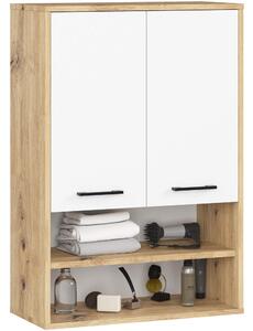 Dulap de baie suspendat Farid TYP 7 (Stejar artisan + Alb). Promo -14%. 1128821