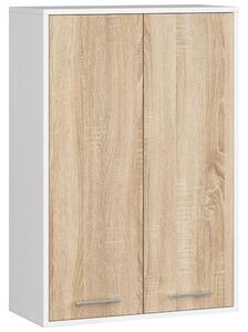 Dulap de baie suspendat Farid TYP 8 (Alb + Stejar sonoma). Promo -8%. 1128827