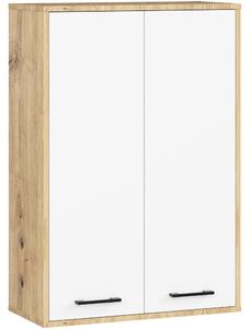Dulap de baie suspendat Farid TYP 8 (Stejar artisan + Alb). Promo -13%. 1128829