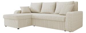 Colțar Comfivo Melissa I, Funcția de dormit, Spațiu de depozitare, 238x147x80cm, 106 kg, Picioare: Plastic
