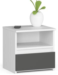Comodă Cipriano CL1 (alb + grafit). Promo -20%. 1128587