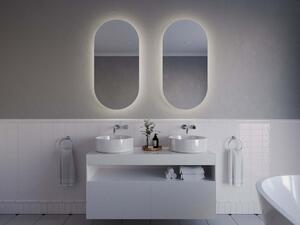 Oglindă ovală cu iluminare A1 50x100