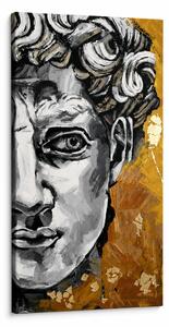 Tablou cu statuia antică a lui David pe pânză – cu detalii pictate manual - 40x80 cm