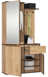 Set mobilier hol Enteruno (stejar craft) (cu oglindă). Promo -17%. 1128860
