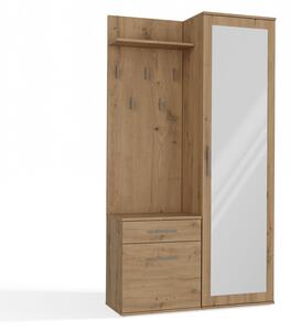 Set mobilier hol Dialogos 1 (stejar artisan) (cu oglindă). 1132534