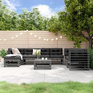 Set mobilier relaxare grădină, 8 piese, lemn masiv de pin
