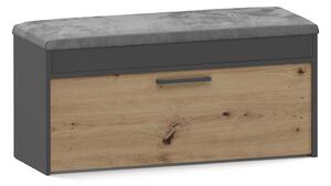 Pantofar (dulap pantofi) Puntuable 1 (antracit + stejar artisan). 1132598