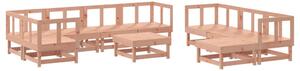 Set mobilier relaxare grădină, 10 piese, lemn masiv Douglas
