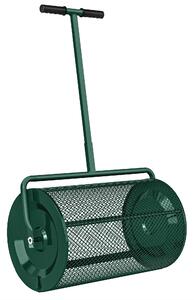 Outsunny Distribuitor de Îngrășământ 75 L din Metal cu Mâner Reglabil în T și Mâner Căptușit, 70x40x112 cm, Verde | Aosom Romania