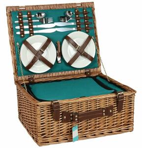 Coș picnic pentru 4 persoane Ireland, 46 x 36x 21 cm