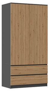 Dulap de haine Musecalo 1 (antracit + stejar artisan). 1132724