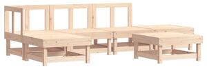 Set mobilier relexare de grădină, 6 piese, lemn masiv de pin