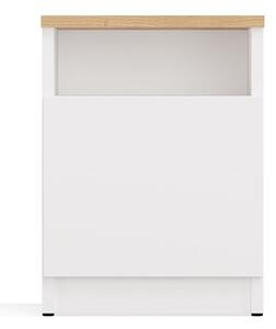 Noptieră Gustaban 2 (alb + stejar artisan). Promo -14%. 1132749