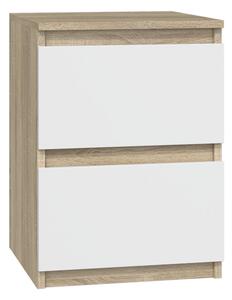 Noptieră Musecalo 2 (stejar sonoma + alb). Promo -15%. 1132762
