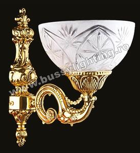 Aplica Toledo cu 1 Brat, Desing Clasic, Finisaj French Gold, - Bussy Lighting 7225-78-19