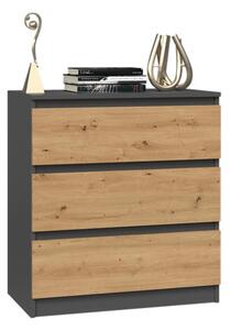 Comodă Musecalo 1 (antracit + stejar artisan). Promo -15%. 1132779