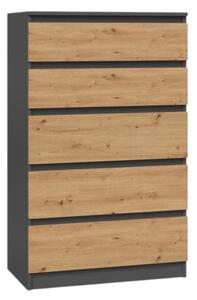Comodă Musecalo 4 (antracit + stejar artisan). 1132795