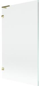 Mexen, Paravan de baie Mexen Lunar L cu 1 aripă 100 x 150 cm, transparent, auriu - 897L-100-000-50-00
