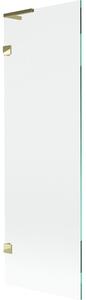 Mexen, Paravan de baie Mexen Lunar L cu 1 aripă 60 x 150 cm, transparent, auriu - 897L-060-000-50-00