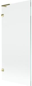 Mexen, Paravan de baie Mexen Lunar L cu 1 aripă 80 x 150 cm, transparent, auriu - 897L-080-000-50-00