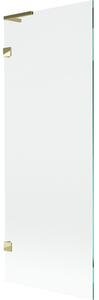 Mexen, Paravan de baie Mexen Lunar L cu 1 aripă 70 x 150 cm, transparent, auriu - 897L-070-000-50-00