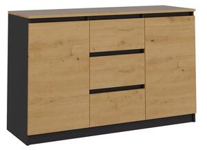 Comodă Musecalo 11 (stejar artisan + antracit). 1132861