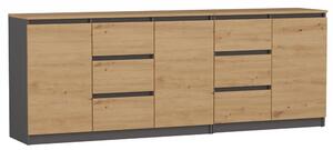 Set 2buc. comode Cervantina 1 (antracit + stejar artisan). 1132872