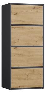 Dulap Afoctera 1 (antracit + stejar artisan). 1132878