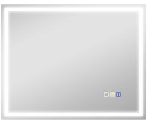 HOMCOM Oglindă Baie Bluetooth LED Antiabur Tactil | Aosom Romania