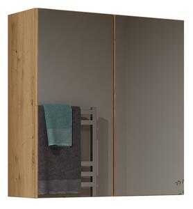 Dulap de baie suspendat Perdieron 4 (stejar artisan) (cu oglindă). 1132946