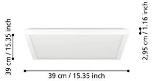 Eglo 901475 -LED RGBW plafonieră de baie ROVITO-Z 17,6W/230V 39x39cm IP44 alb