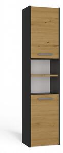 Dulap de baie Samways 3 (antracit + stejar artisan). 1132959