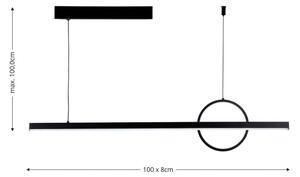 Lustră LED dimabilă pe cablu Brilagi NIVIO LED/20W/230V 3000-6000K + telecomandă