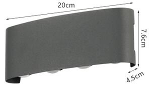 Brilagi - Aplică LED de exterior FLAREBOX LED/8W/230V antracit IP65