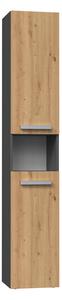 Dulap de baie Neltossa 12 (antracit + stejar artisan). Promo -14%. 1133011