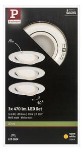 SET 3x corp de iluminat încastrat pentru baie LED/6,5W IP23 NOVA 230V Paulmann 93449